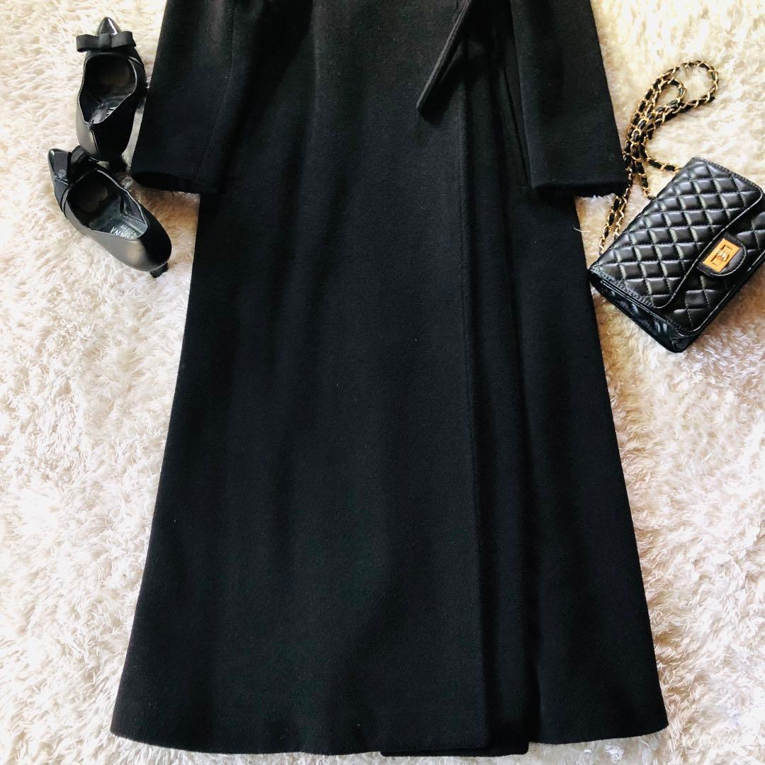 希少42✨美品 マックスマーラ 超マキシコート カシミヤ 女優襟