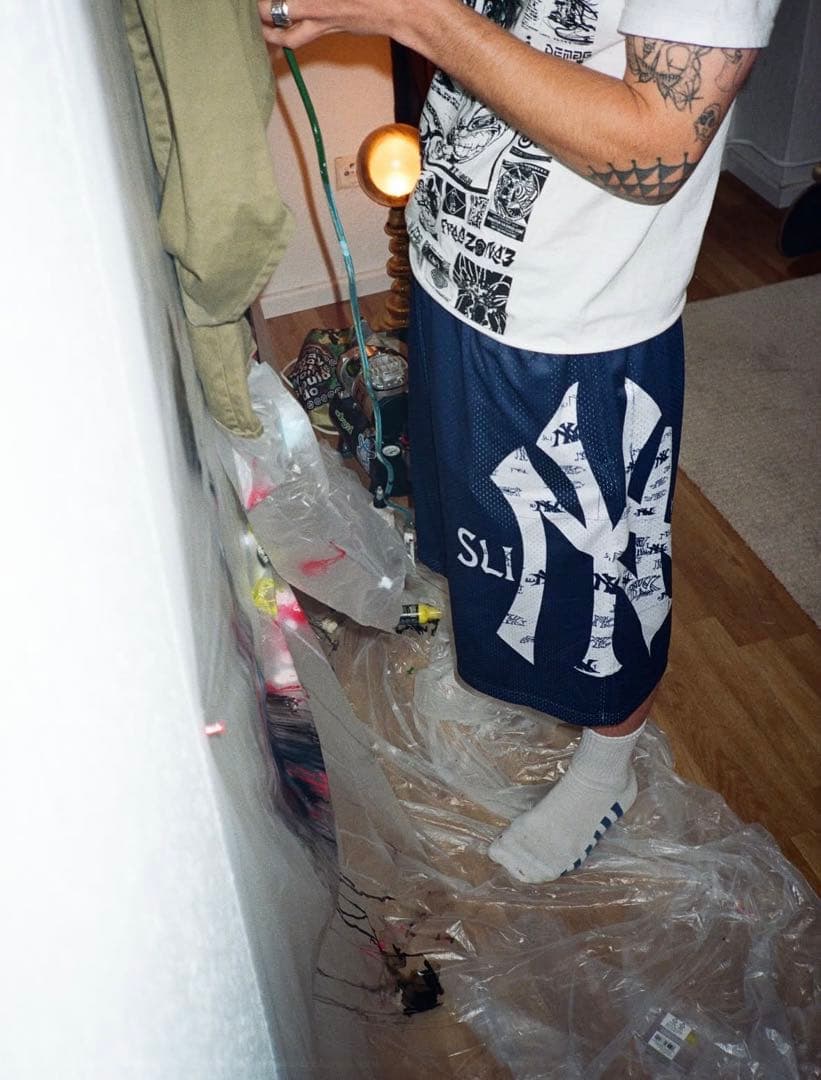 SLINKY 2020 YANKEES BOOTLEG MESH SHORTS
