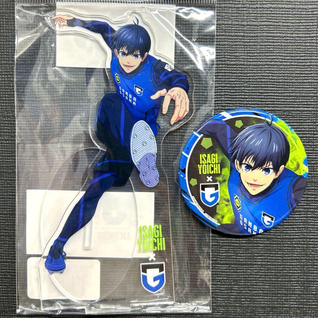 ブルーロック TSUTAYA Jリーグ ガンバ大阪 潔 世一 アクスタ 缶バッジ