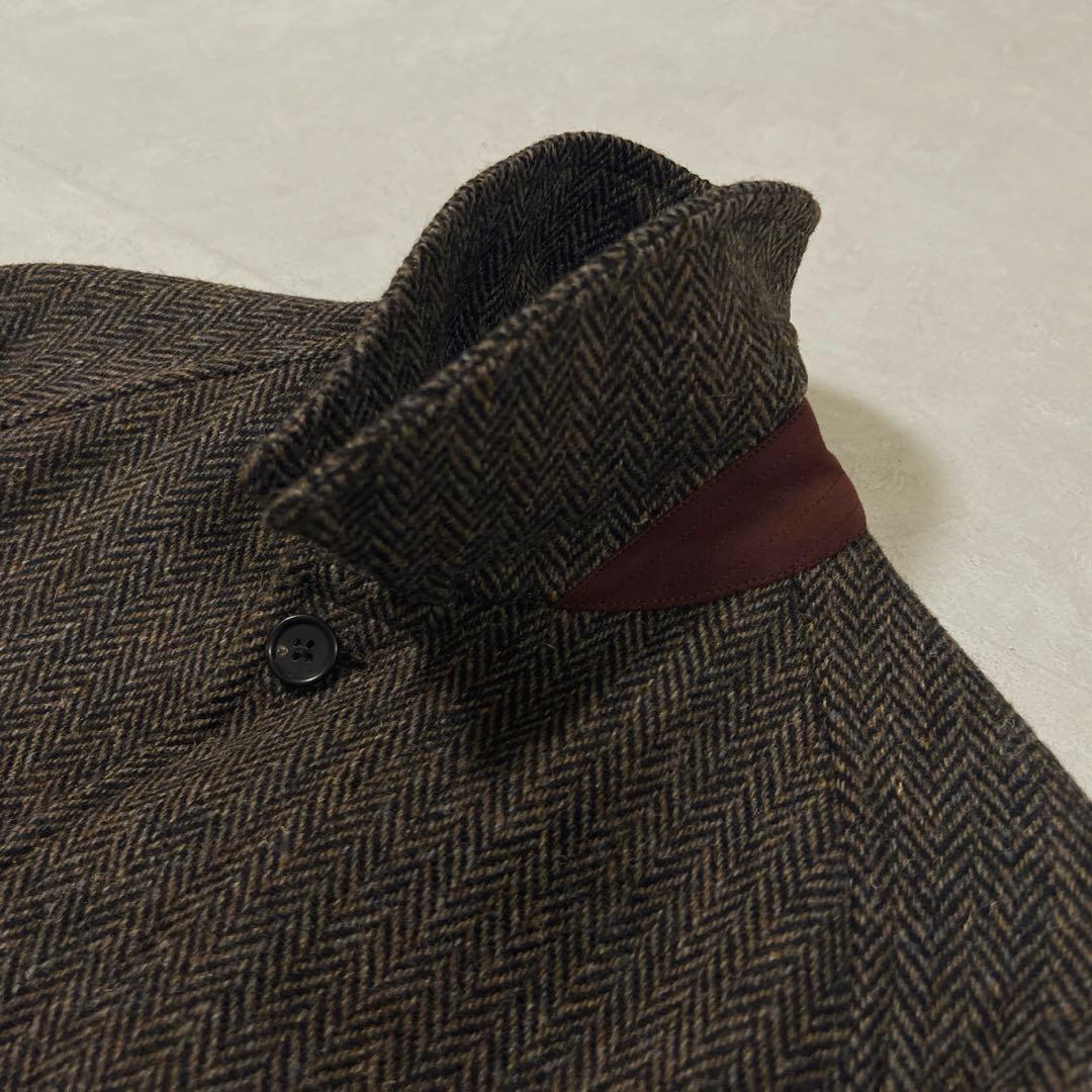 割引メンズ - 美品BrooksBrothers BALLCOLLAR COAT ハリスツイード