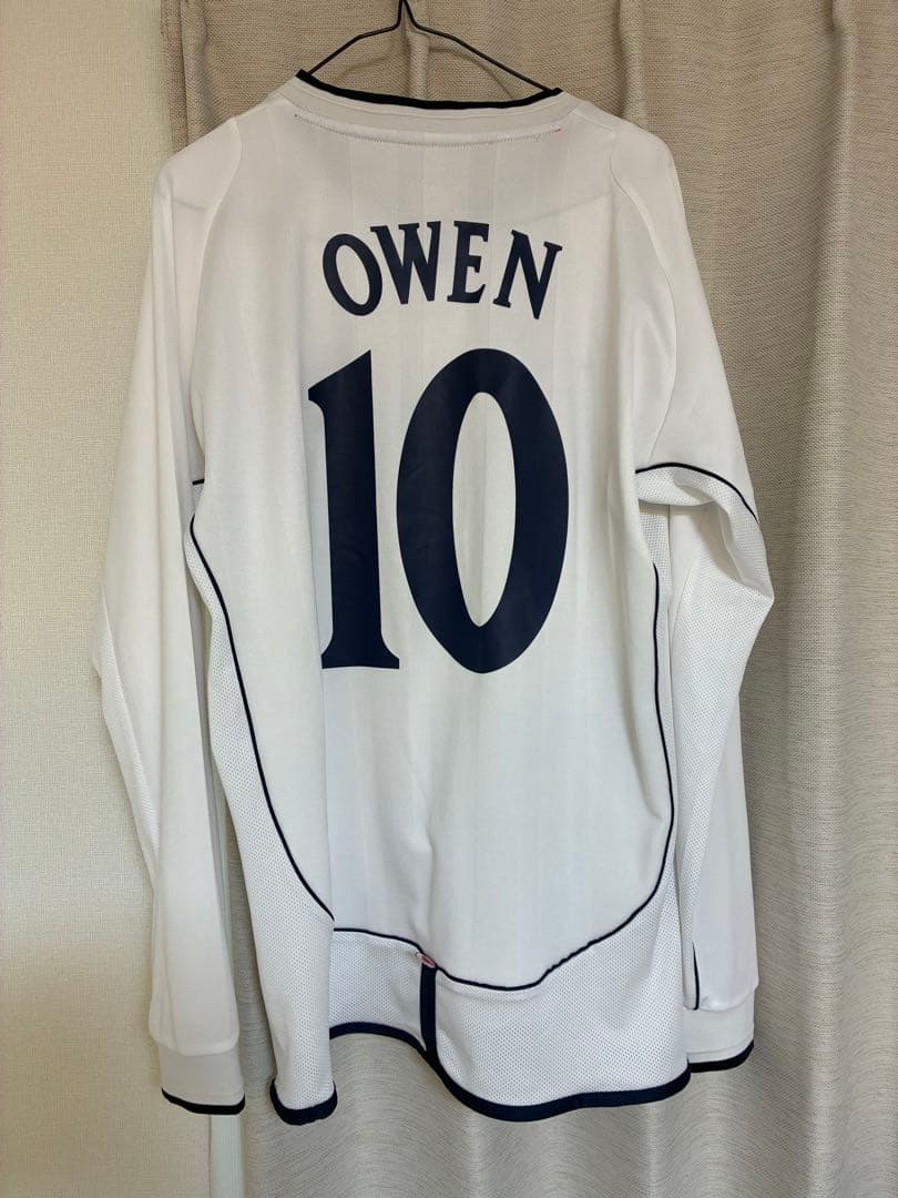 イングランド代表 OWEN 10番 シャツ UMBRO 2001/03 OWEN #10 England Vintage Umbro Home Football Shirt (XL) WC