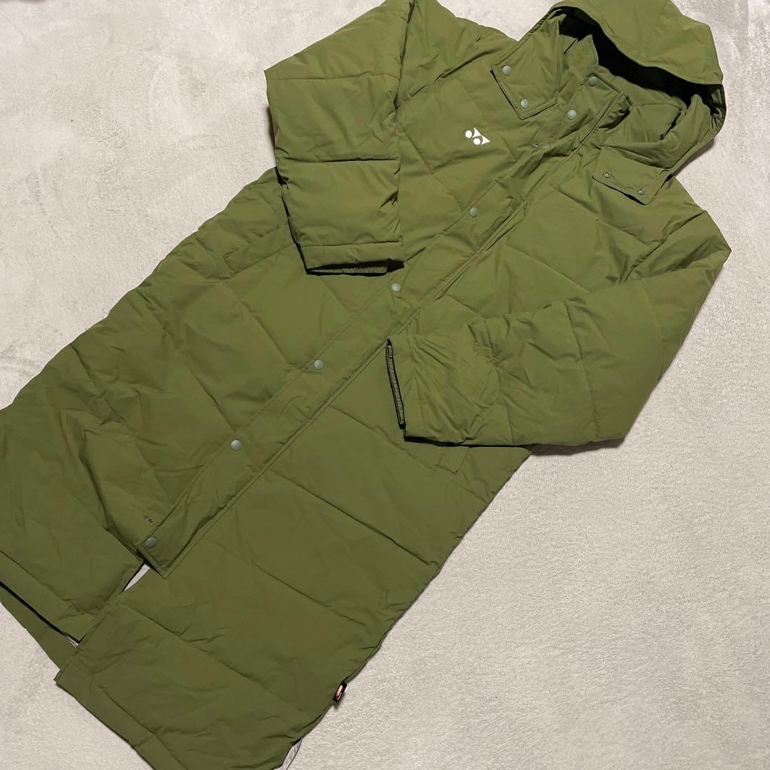 YONEX ベンチコートカーキー　XO ほぼ未使用 YONEX ベンチコートカーキー XO ほぼ未使用 - メルカリ