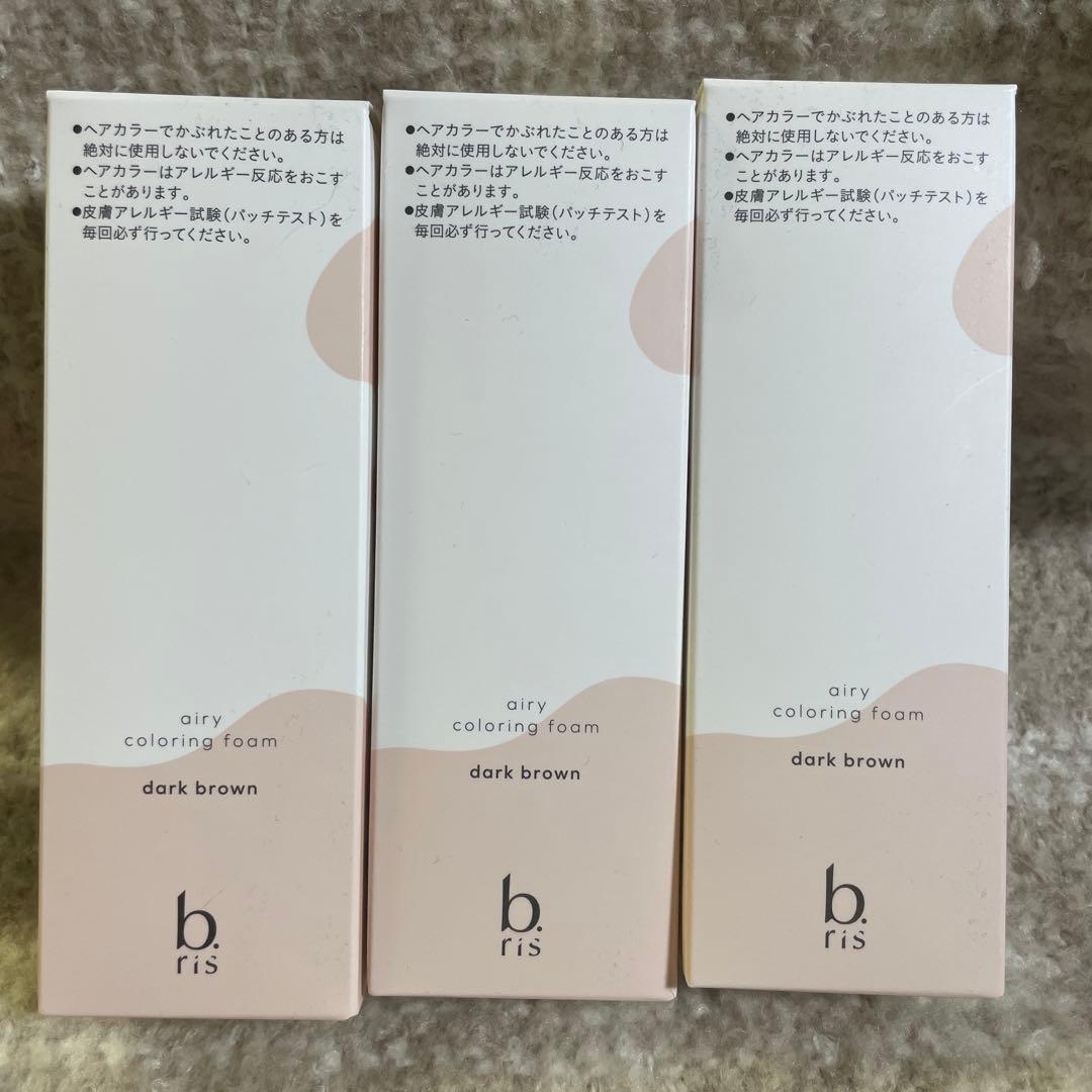 b.ris エアリーカラーリングフォーム ダークブラウン 80g 3本 - メルカリ