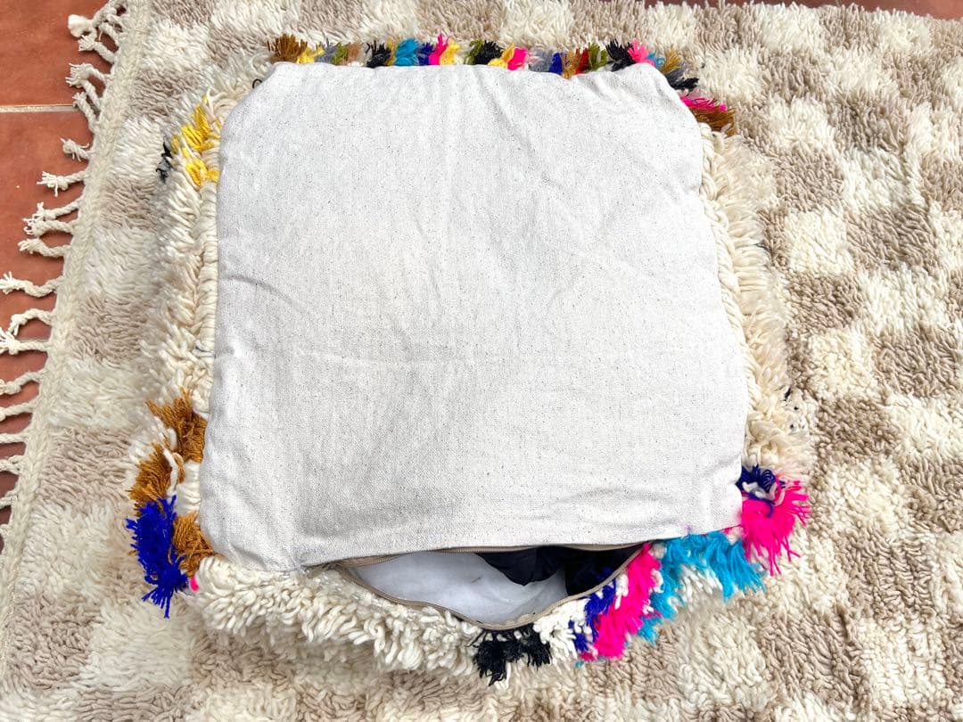 ちびちゃん様専用 モロッコ プフ クッション ラグ 132