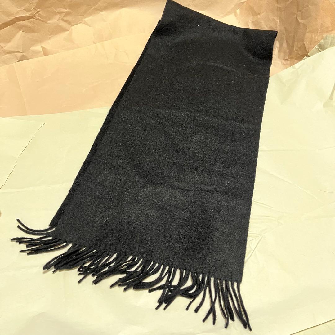 TESTA VIERA】【深喜毛織】 カシミヤ100% マフラー 黒 - メルカリ