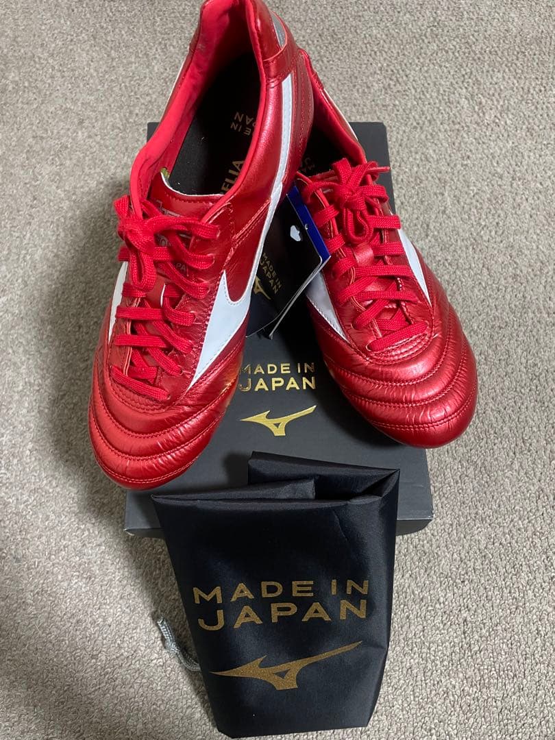 ミズノ モレリア II JAPAN (レッド×ホワイト) 25.5cm
