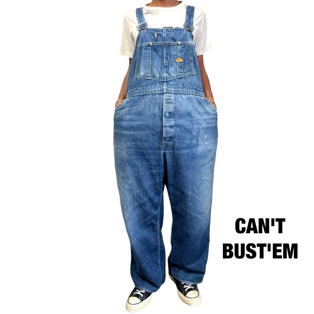 50s CAN'T BUST'EM デニムオーバーオール ヴィンテージ