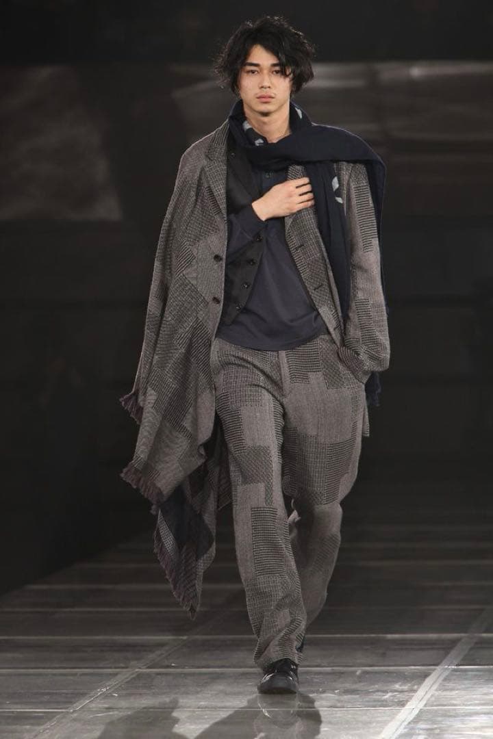 16AW POUR HOMME マントジャケット 片袖ケープ - メルカリ