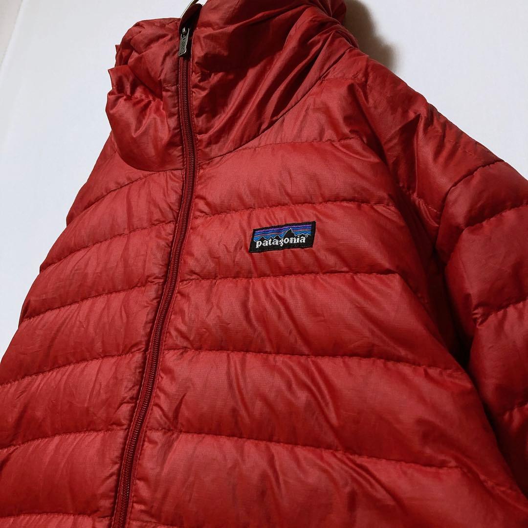 希少 XS 赤 2012年製 パタゴニア ダウンセーターフーディ ジャケット