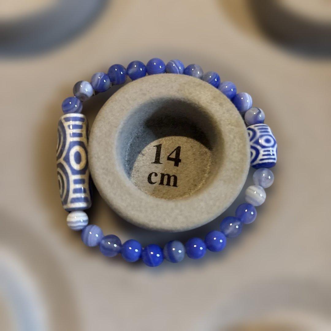 すっぎょい珍しい！青玉髄天珠たん！すっぎょい！