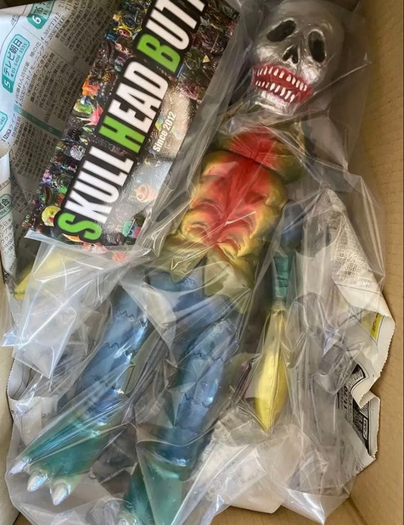 マーミット ドクロ2号 スカルヘッド ソフビ 検Zollmen ブルマァクおまけ