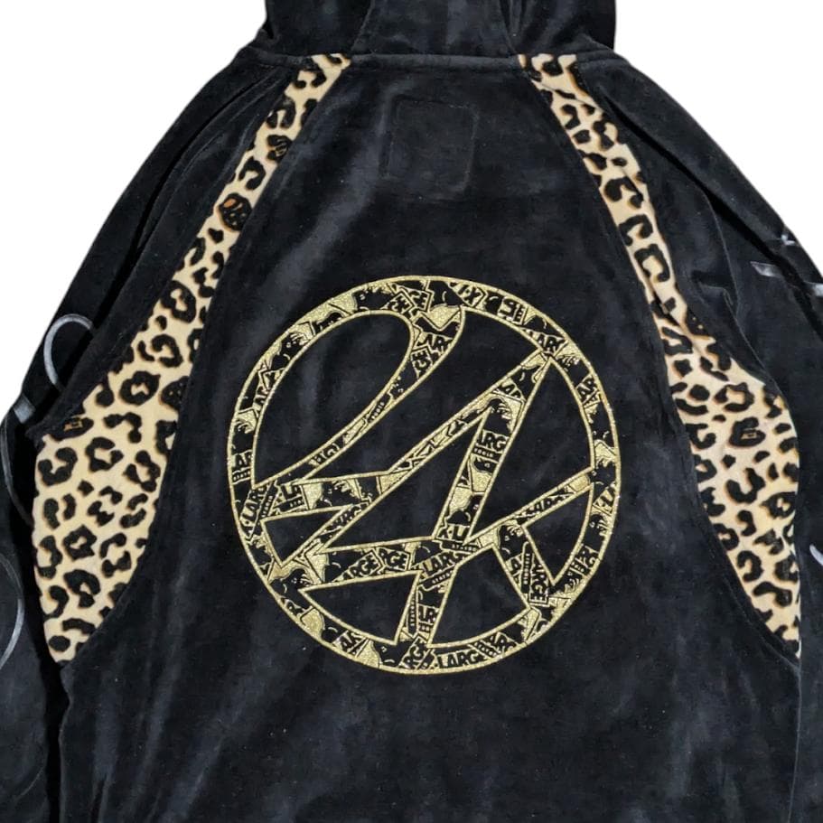 24KARATS × X-LARGE ブラック ベロア セットアップ パーカー - メルカリ