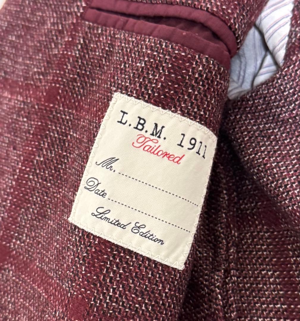 ◆イタリア製【46】L.B.M.1911◆美品！秋冬物『２Ｂ・ジャケット』◆