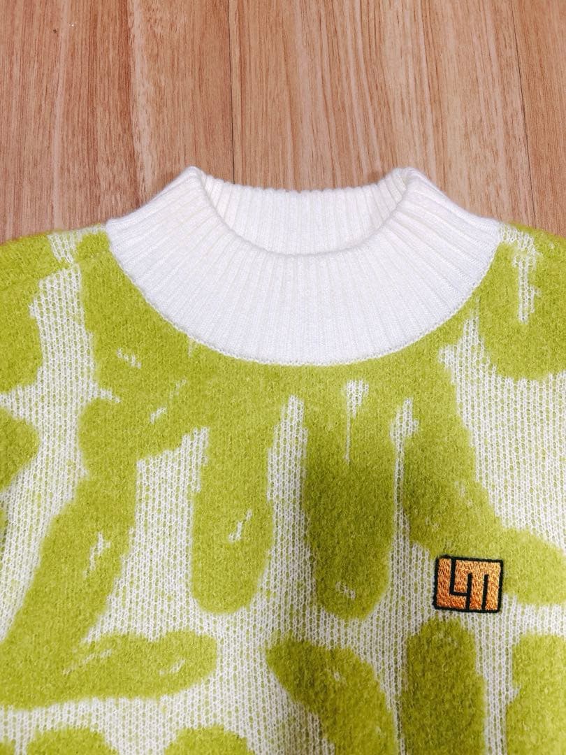 新作】ラウドマウス/LOUDMOUTH/ニット/ライトグリーン/Mサイズ