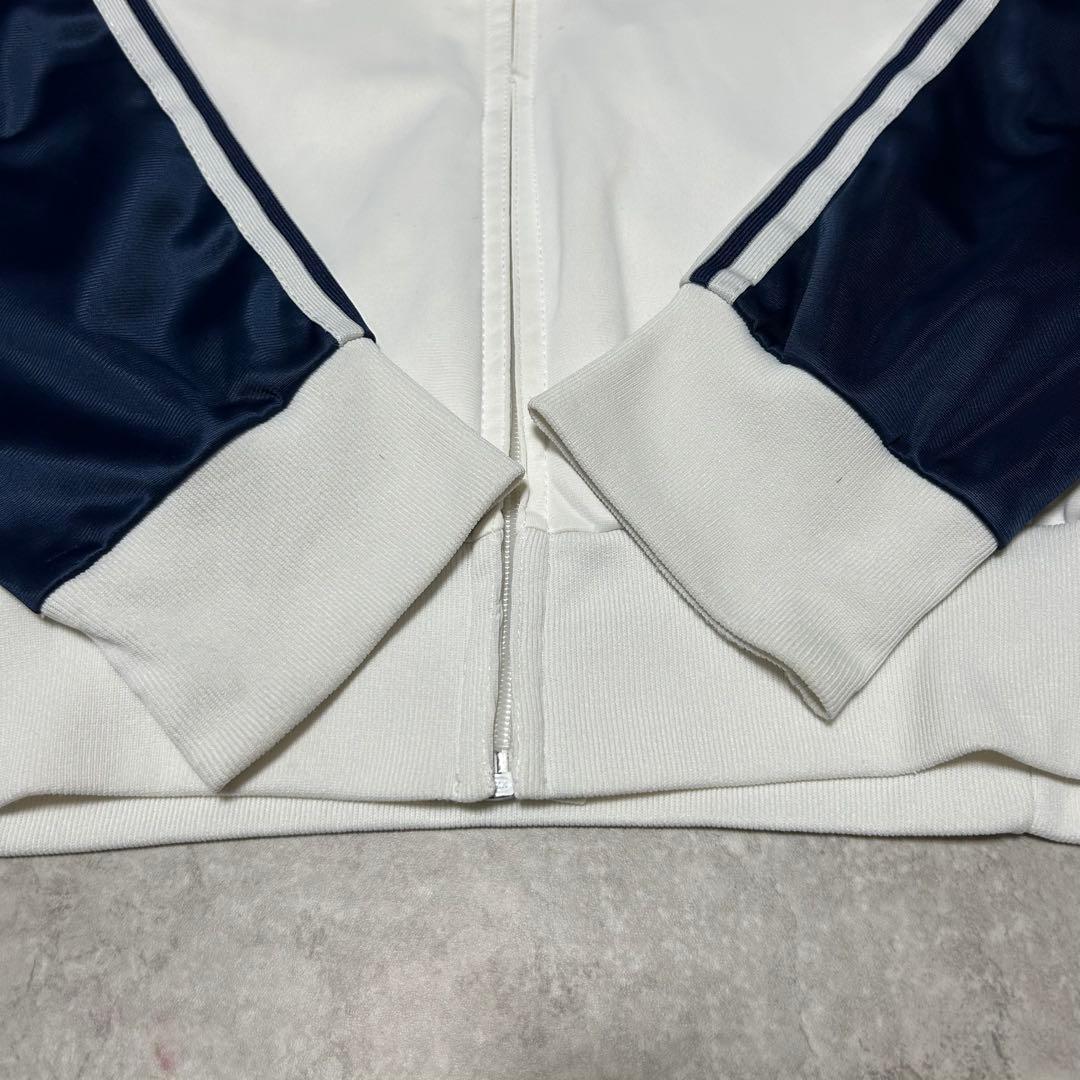 70s vintage adidas フランス製 ATP 白×紺 ジャケット - メルカリ