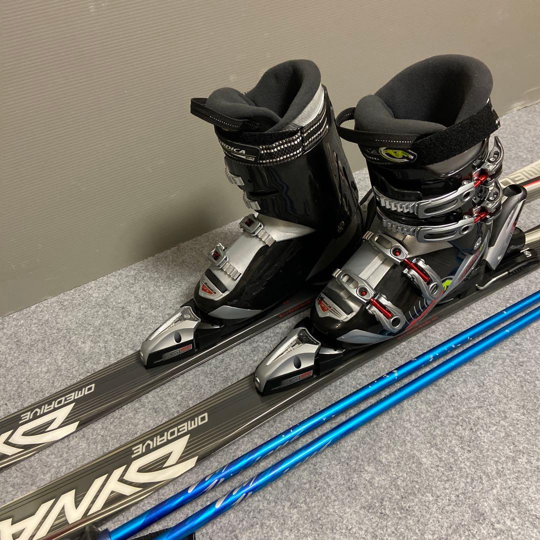 ★メンテナンス済　大人スキーセット 板154cm ブーツ 25.5cm