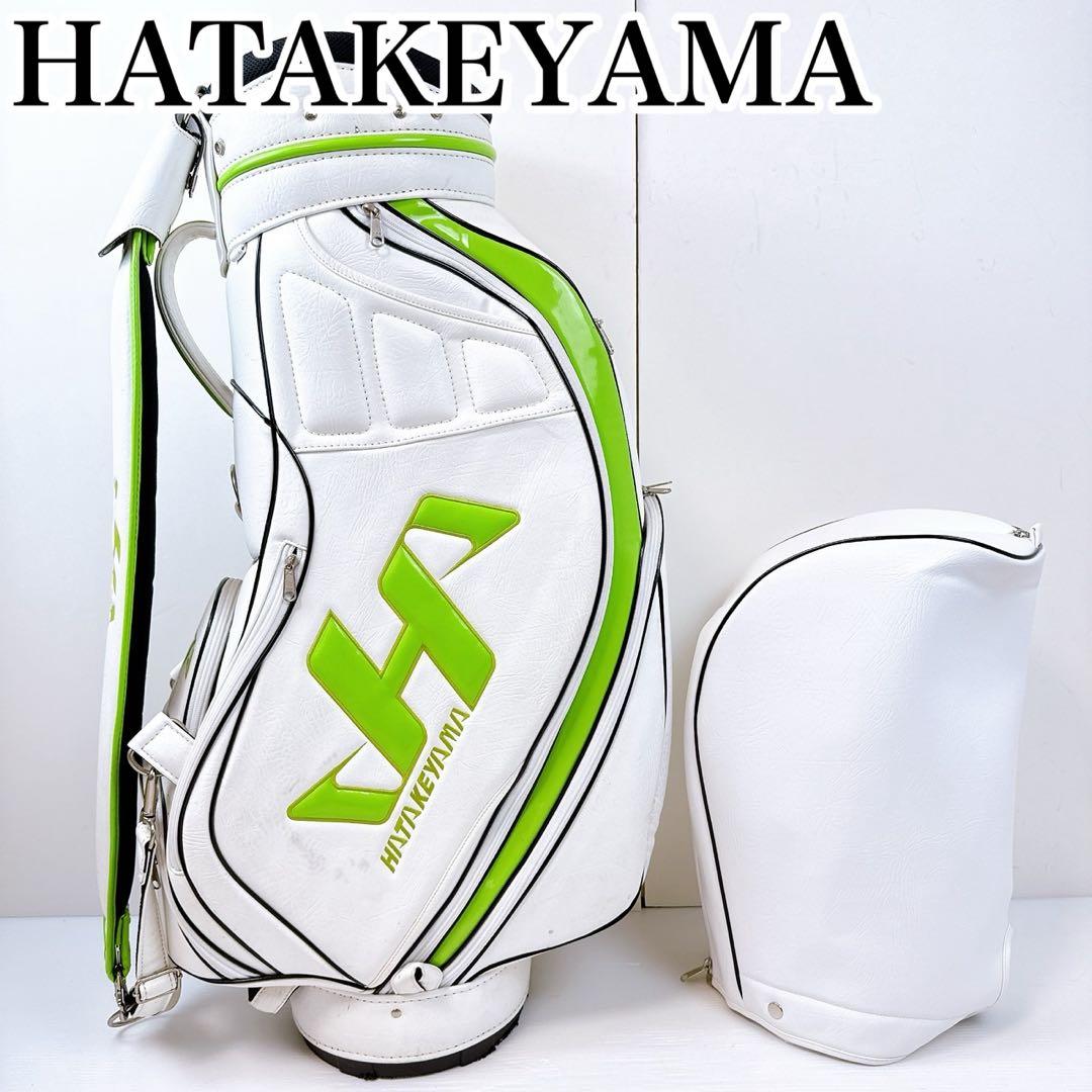 ハタケヤマ（HATAKEYAMA） キャディバッグ 白（ホワイト）カート式