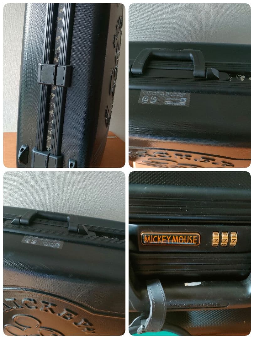希少！特大！大容量101L ミッキー キャリーケース ABS樹脂 7.1kg