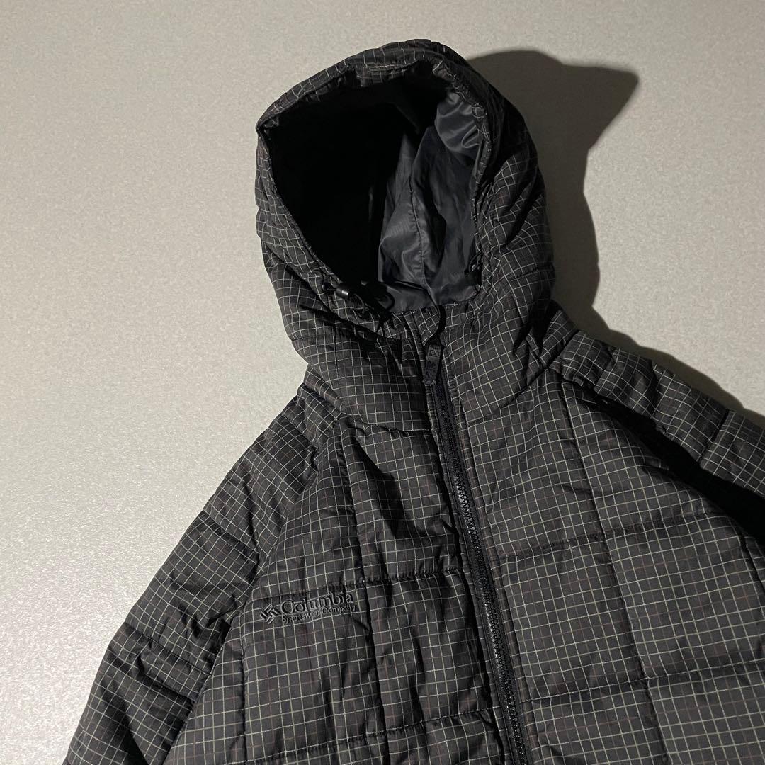 プ*ン様 美品 コロンビア hooded puffer jacket ブラック - ジャケット