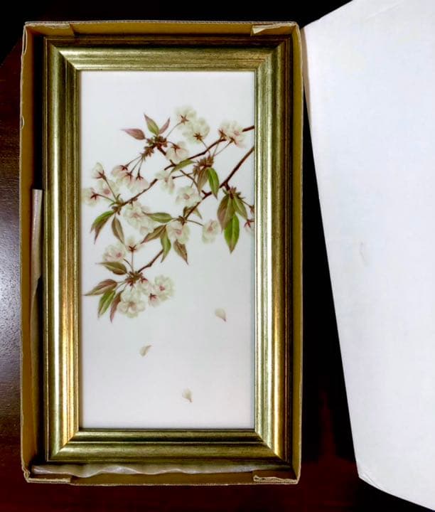 陶板　山桜　ボタニカルアーティスト ― 石川美枝子 陶板 山桜 ボタニカルアーティスト ― 石川美枝子 陶板 山桜 ボタニカル