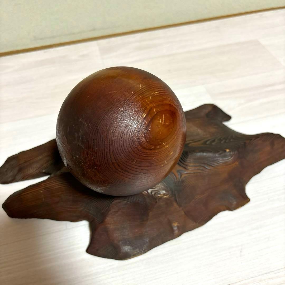 希少】屋久杉 長寿玉 台座付き 直径約13cm - メルカリ