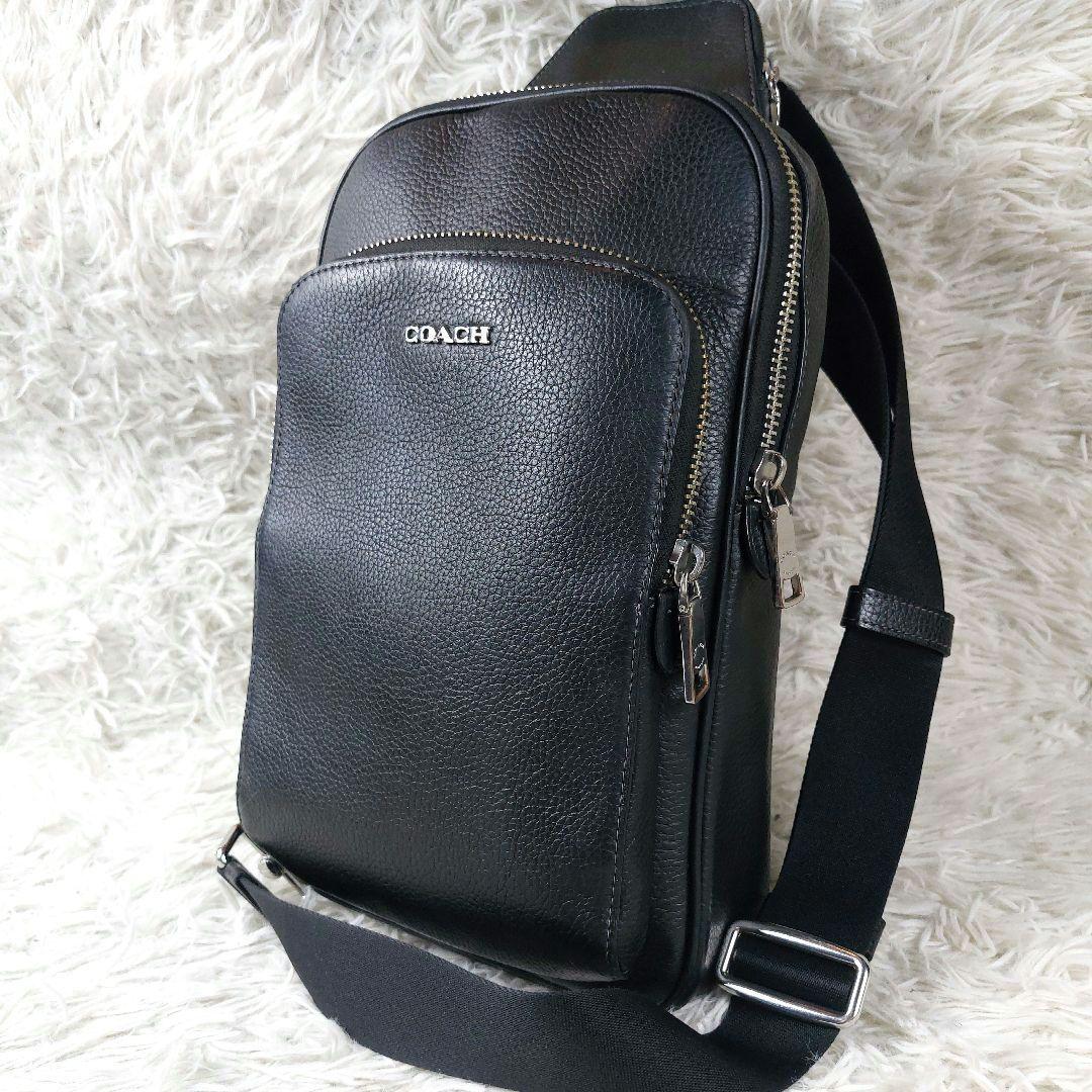 COACH イーサン パック ロゴクロスボディ シボ革レザー 二層式ボディバッグ イーサン パック（色：ブラック系）のおすすめ人気商品一覧 通販