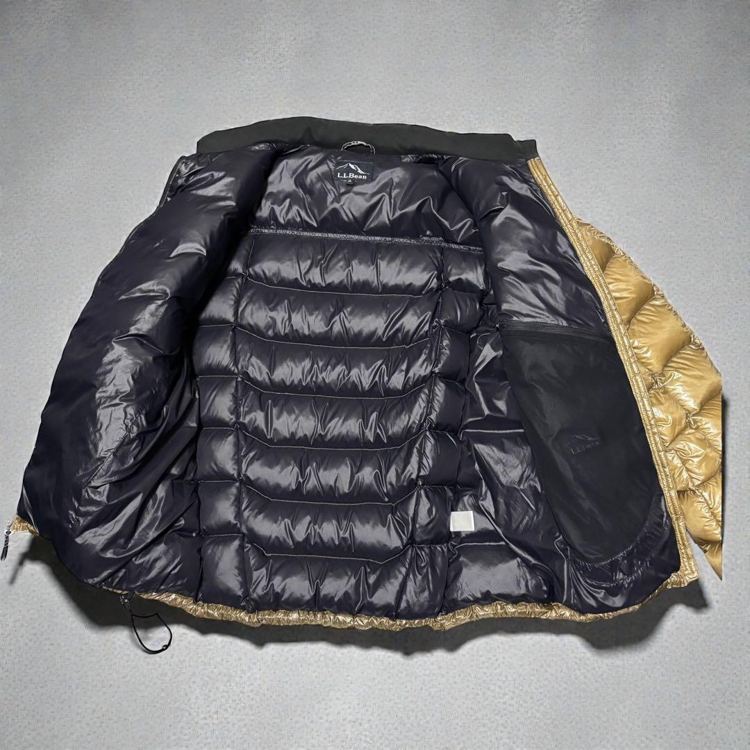 L.L.Bean 800FP 軽量ダウン XL ゴールド×ブラック