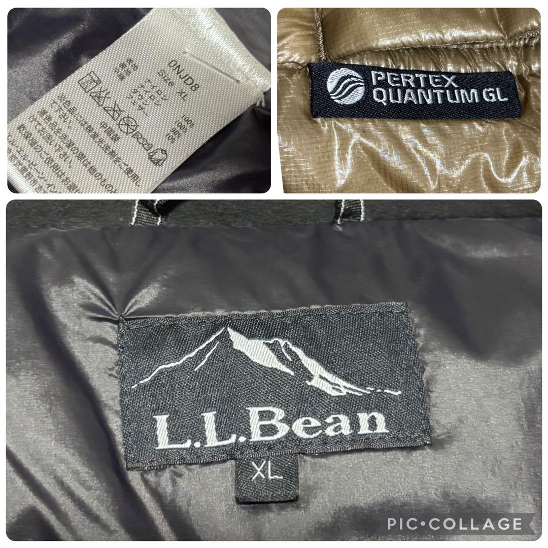 L.L.Bean 800FP 軽量ダウン XL ゴールド×ブラック