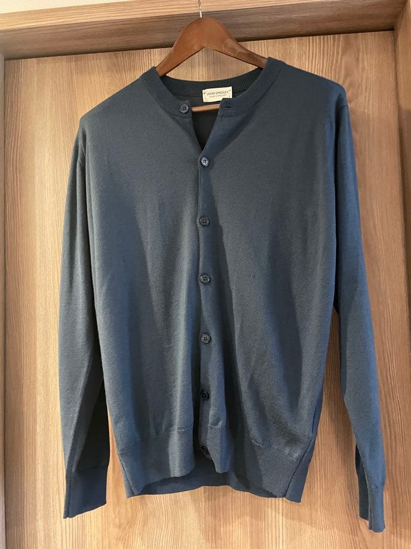JOHN SMEDLEY ジョンスメドレー カーディガン スモーキーブルー