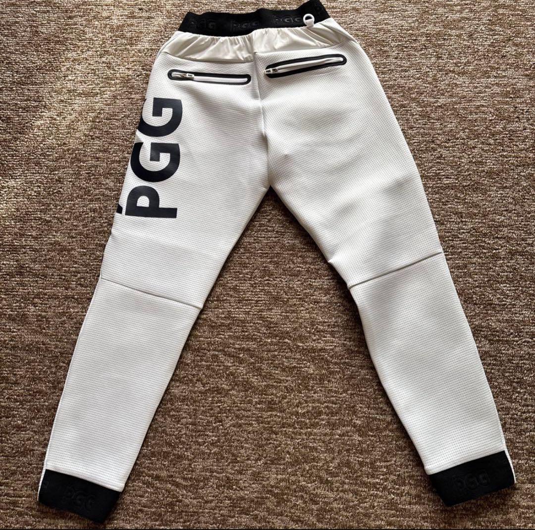 パーリーゲイツPGG ダンボールニットパンツ ホワイト Mサイズ ダンボールクッションジョガーパンツ | PEARLY GATES（パーリーゲイツ