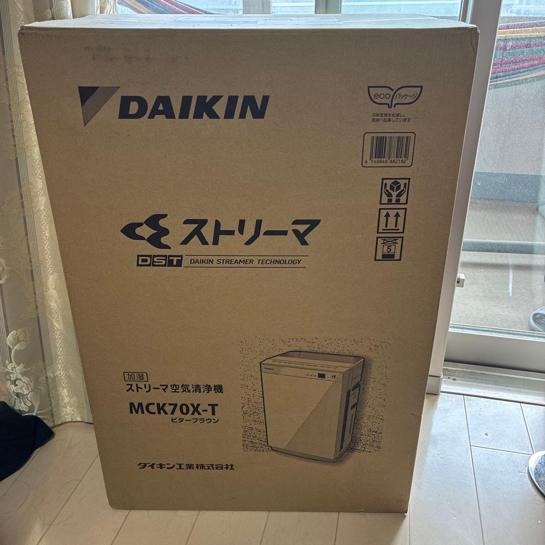 新品・未使用　DAIKIN 空気清浄機 MCK70X-T ビターブラウン Amazon | ダイキン DAIKIN 加湿ストリーマ空気清浄機 ビターブラウン