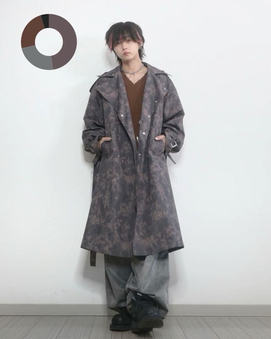 さ*こ様 【GRANCY】 ジップデザインアシンメトリーニット ブラウン L