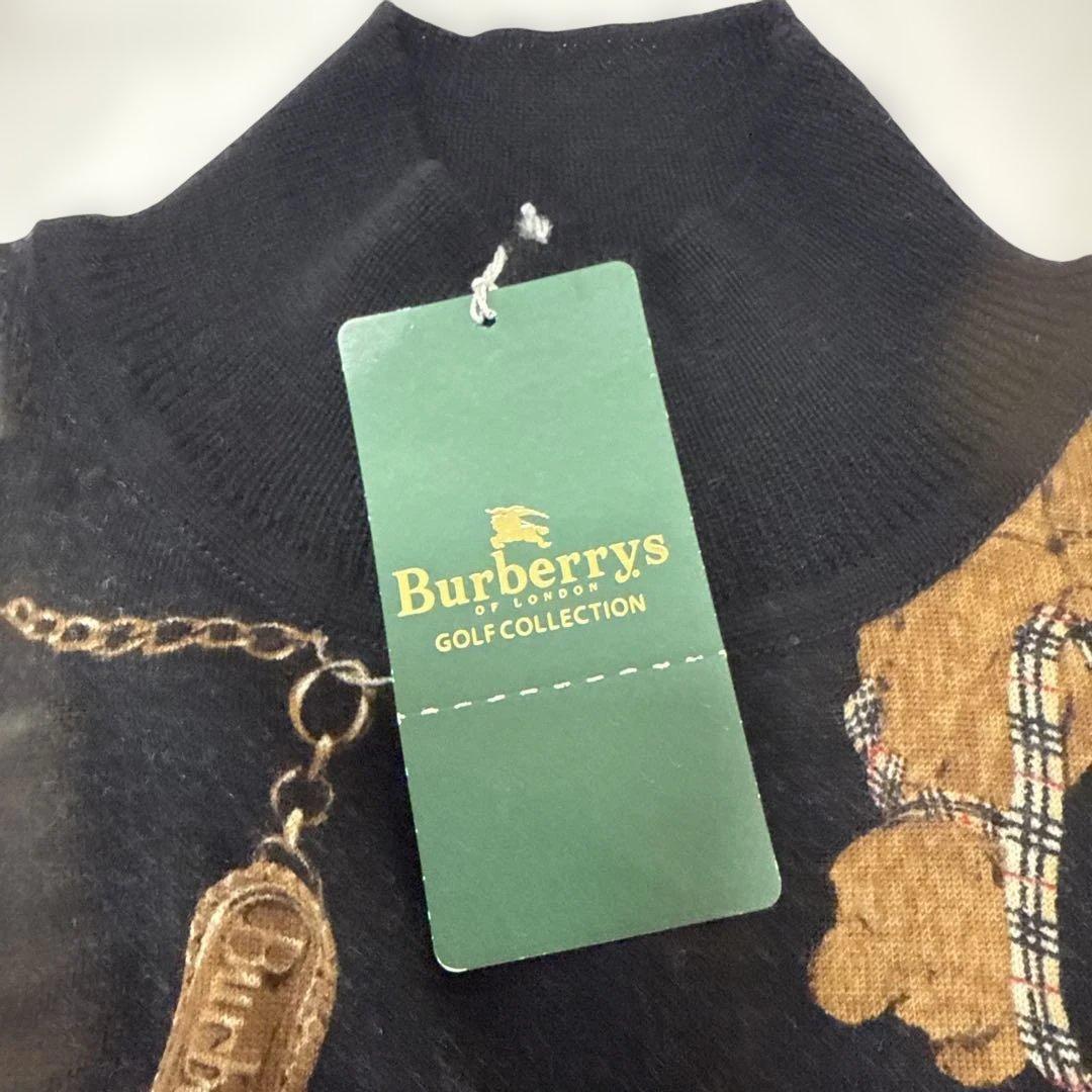 バーバリーゴルフ コレクション テディベアセーター M 羊毛
