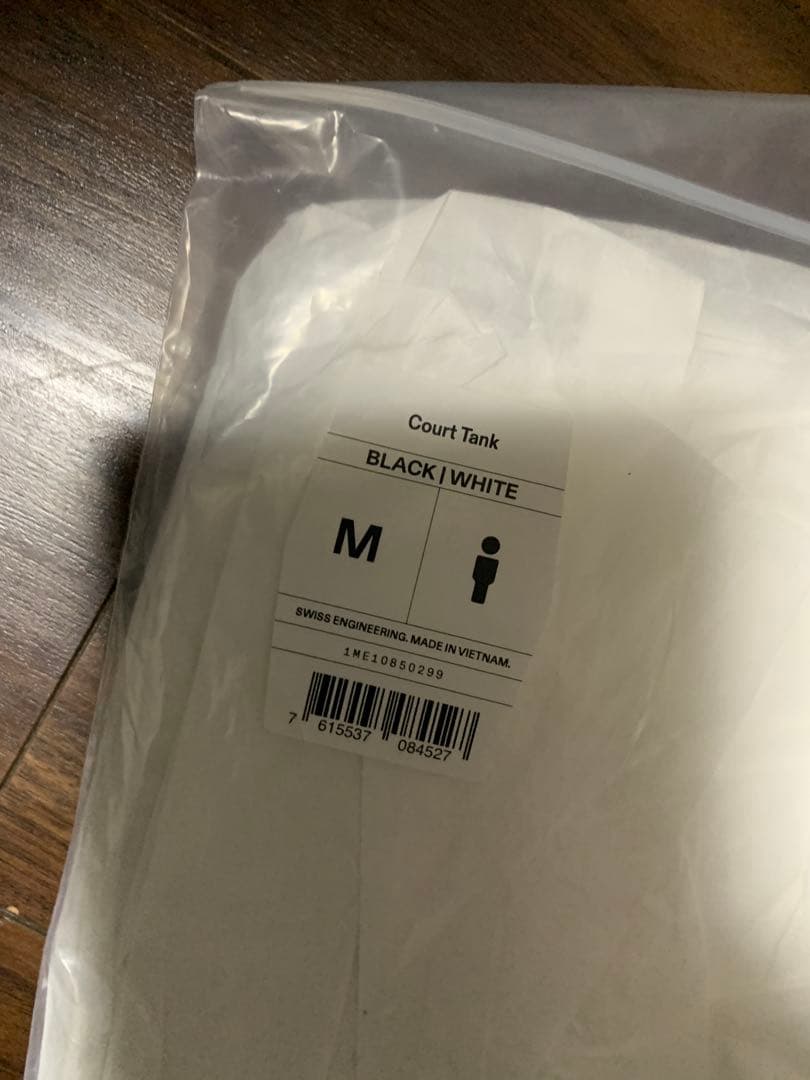 On Court Tank Mサイズ BLACKWHITE シェルトン テニス