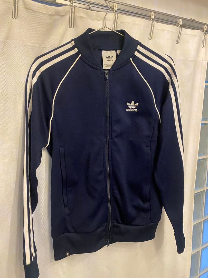 adidas ネイビー トラックジャケット M - メルカリ