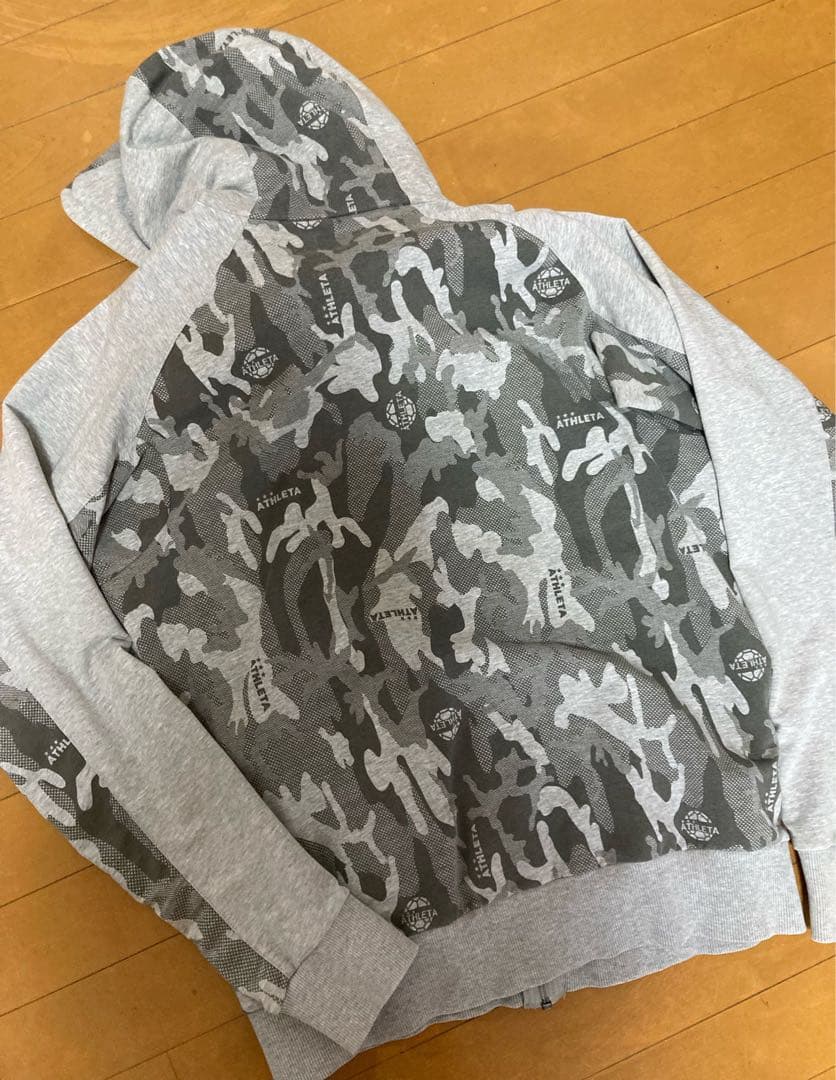 美品】ATHLETA ジャージ 上下セット グレー迷彩 Oサイズ