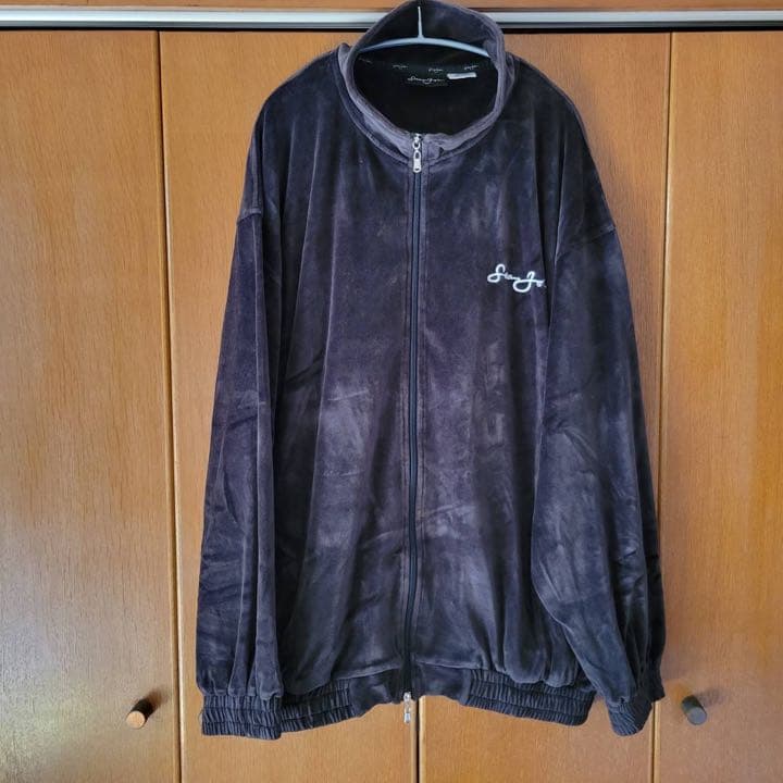 購入 90s00sショーンジョンブラックベロアセットアップXXL