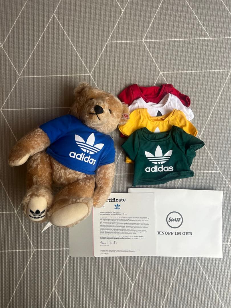 限定品★ シュタイフ×アディダス コラボテディベア シュタイフadidasコラボ テディベア 限定品 限定品☆ シュタイフ