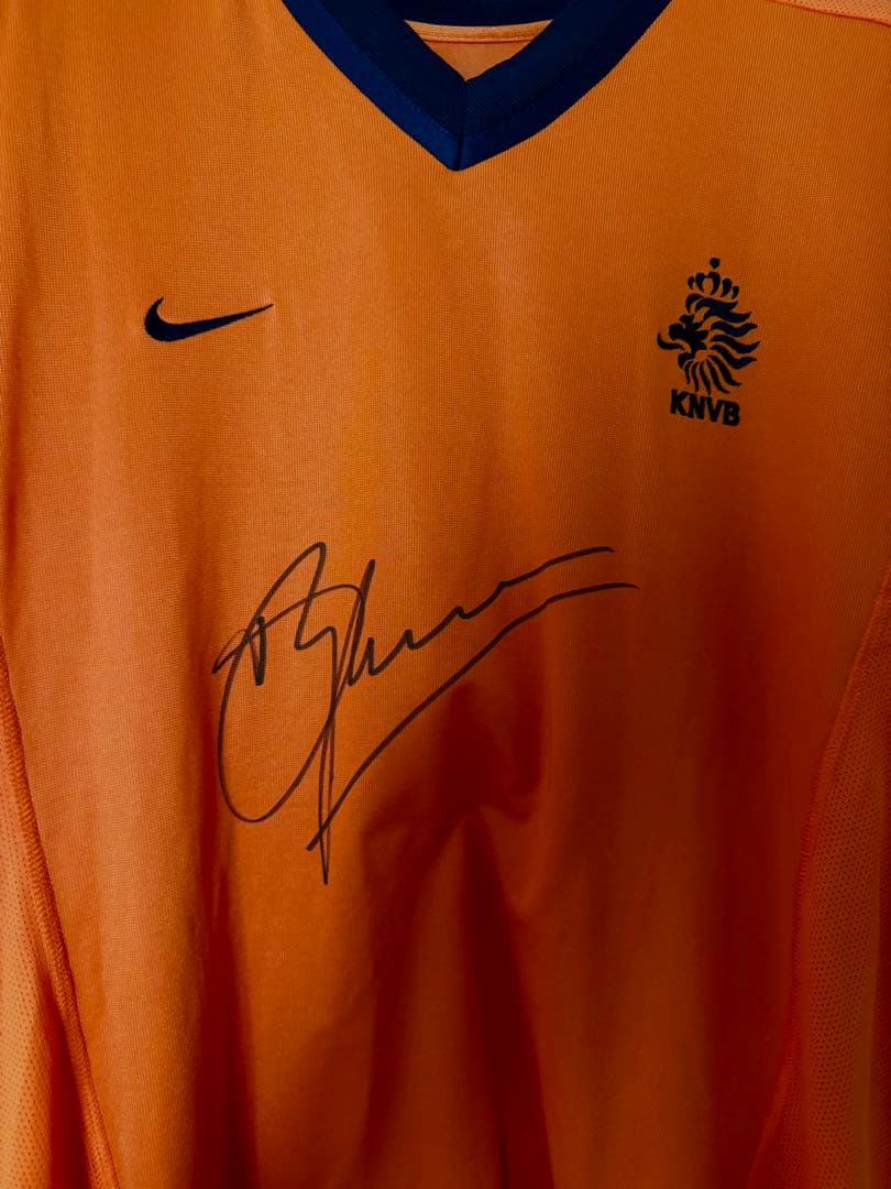 デニス・ベルカンプ 直筆サイン オランダ代表 ユニフォーム JSV 正規認証品