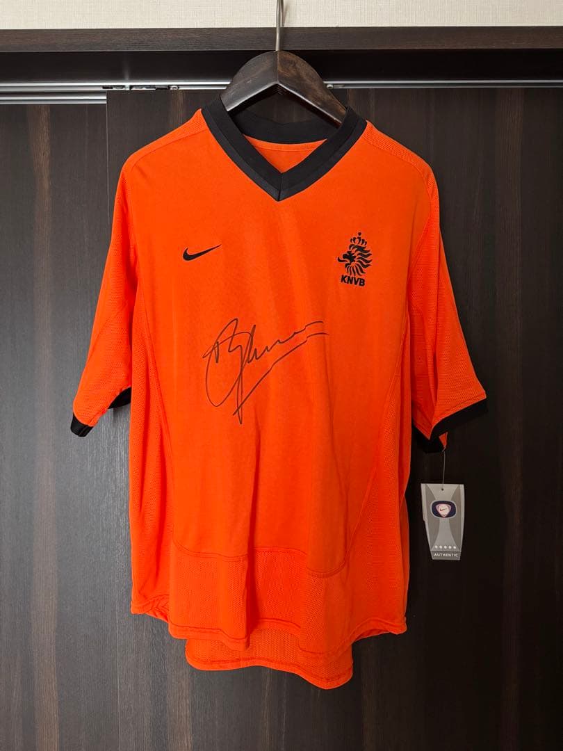 デニス・ベルカンプ 直筆サイン オランダ代表 ユニフォーム JSV 正規認証品