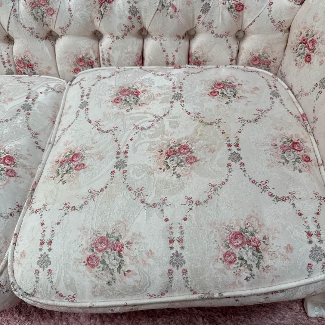 ロココ調 ソファー 2人掛けスウィートローズSymphony 浜崎あゆみ様専用
