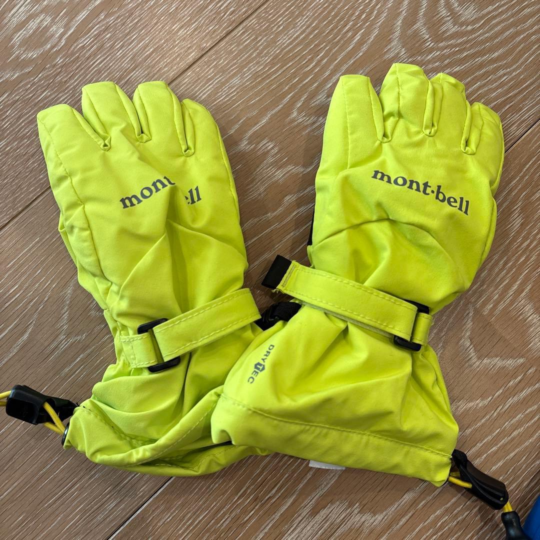 mont-bell 100 スキーウェア 4-6才用グローブ セット売り mont