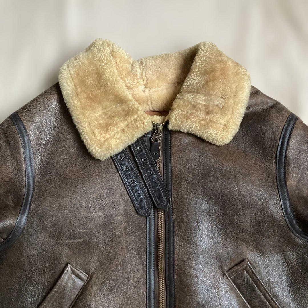 新 発売ファッション - 80s New York Style USA製 B-3 リアルムートン 42