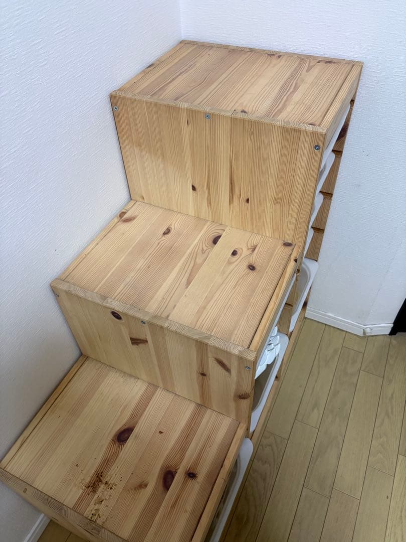 IKEA トロファスト 階段タイプ ホワイトボックス付き - メルカリ