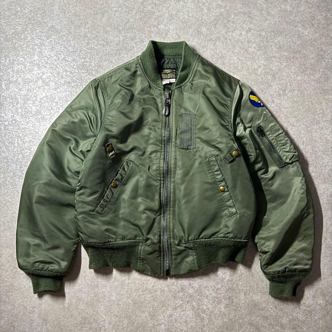 ジャケット・アウター USA SPIEWAK type MA-1 flight jacket 38 Vintage Spiewak & Sons MA-1 Flyers Bomber Jacket Reversible