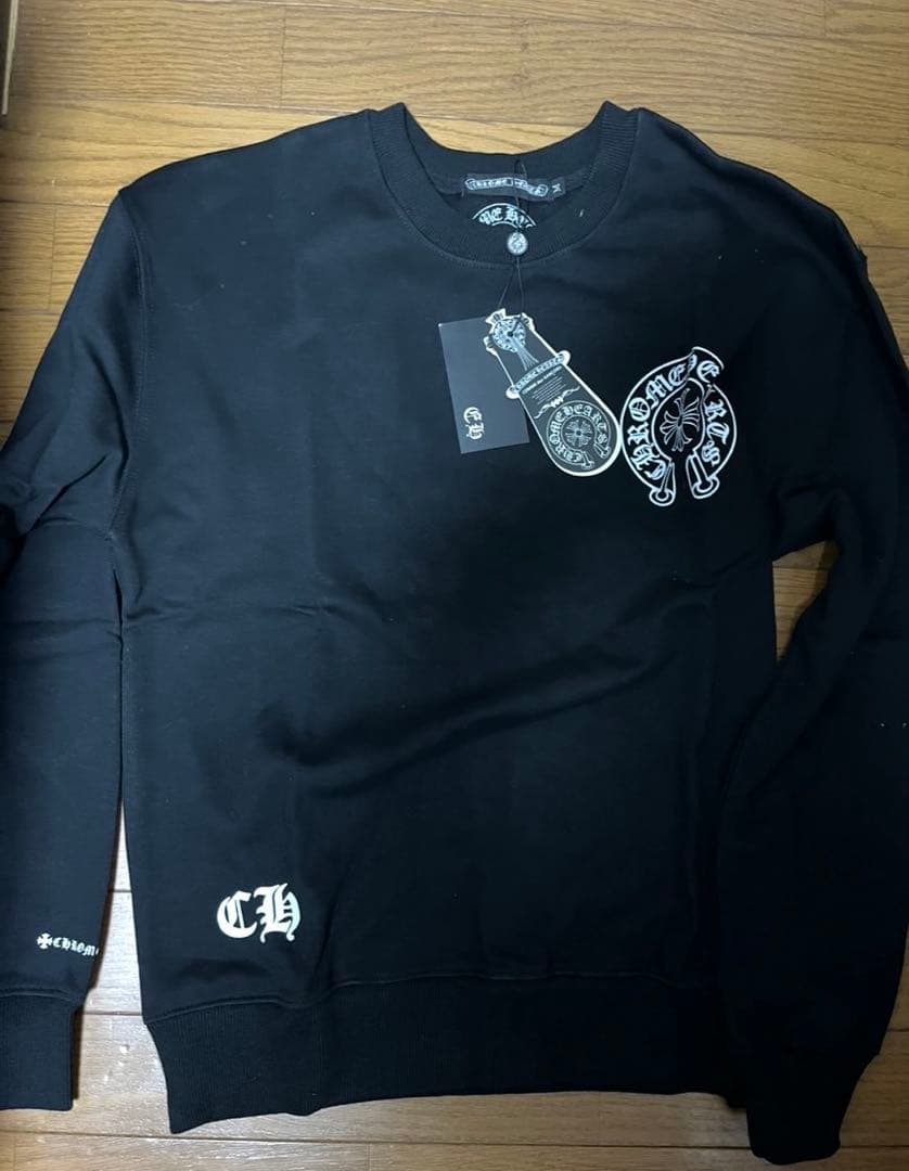 Chrome Hearts ブラック トレーナー30000から値下げ‼️ CHROME HEARTS（クロムハーツ） ≪新品≫ メンズ トリプルクロス CH