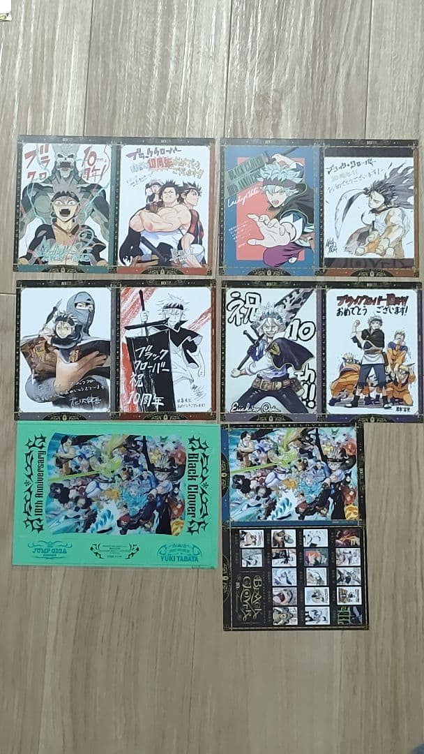 ブラッククローバー　ポストカード　クリアスタンド　10周年缶バッチ ブラッククローバー ポストカード クリアスタンド 10周年缶バッチ