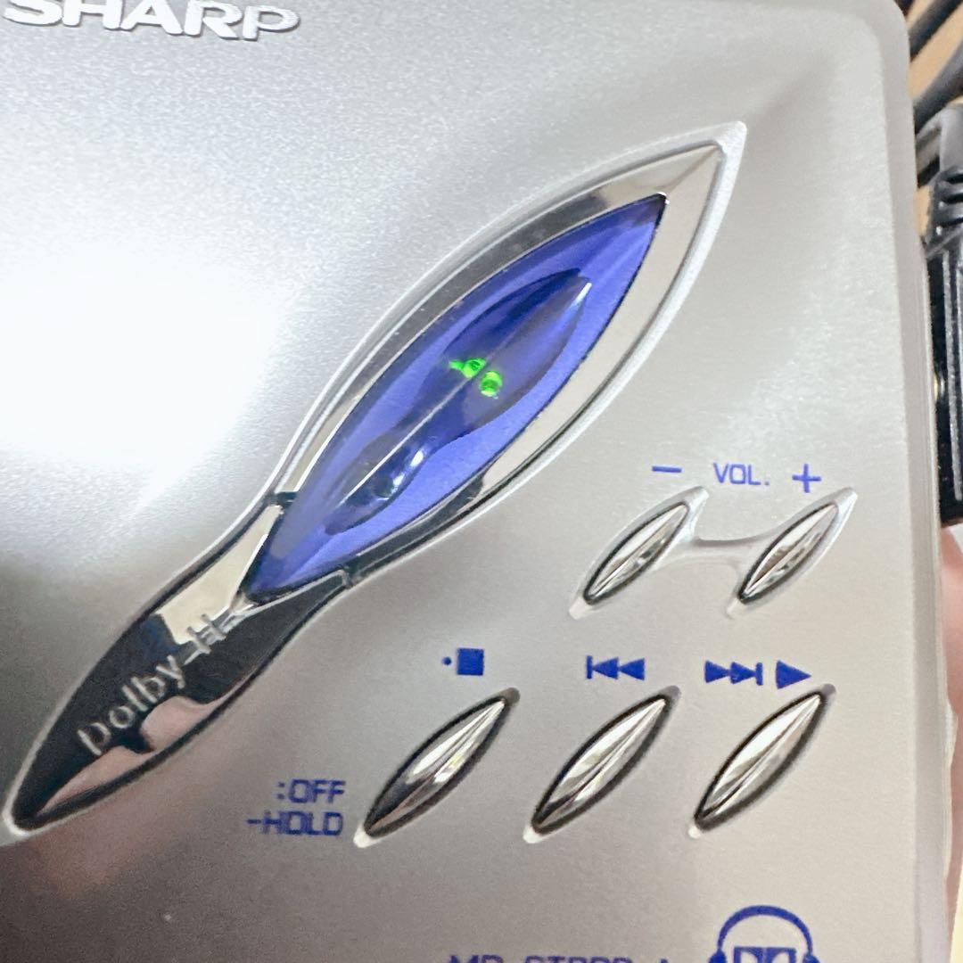 動作確認済 SHARP ポータブルMDプレイヤー MD-ST800-A ブルー ご覧頂き