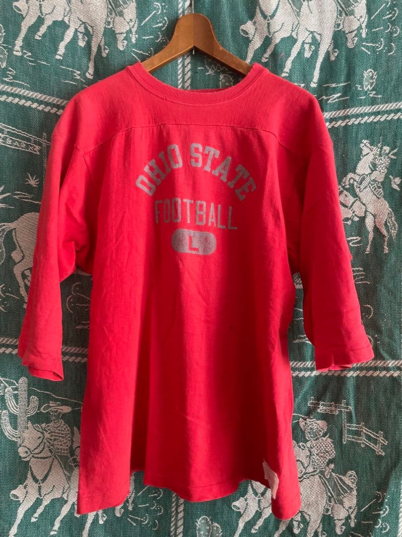 70s チャンピオン　バータグ　フットボールTシャツ championチャンピオン70sバータグフットボールT 70s チャンピオン