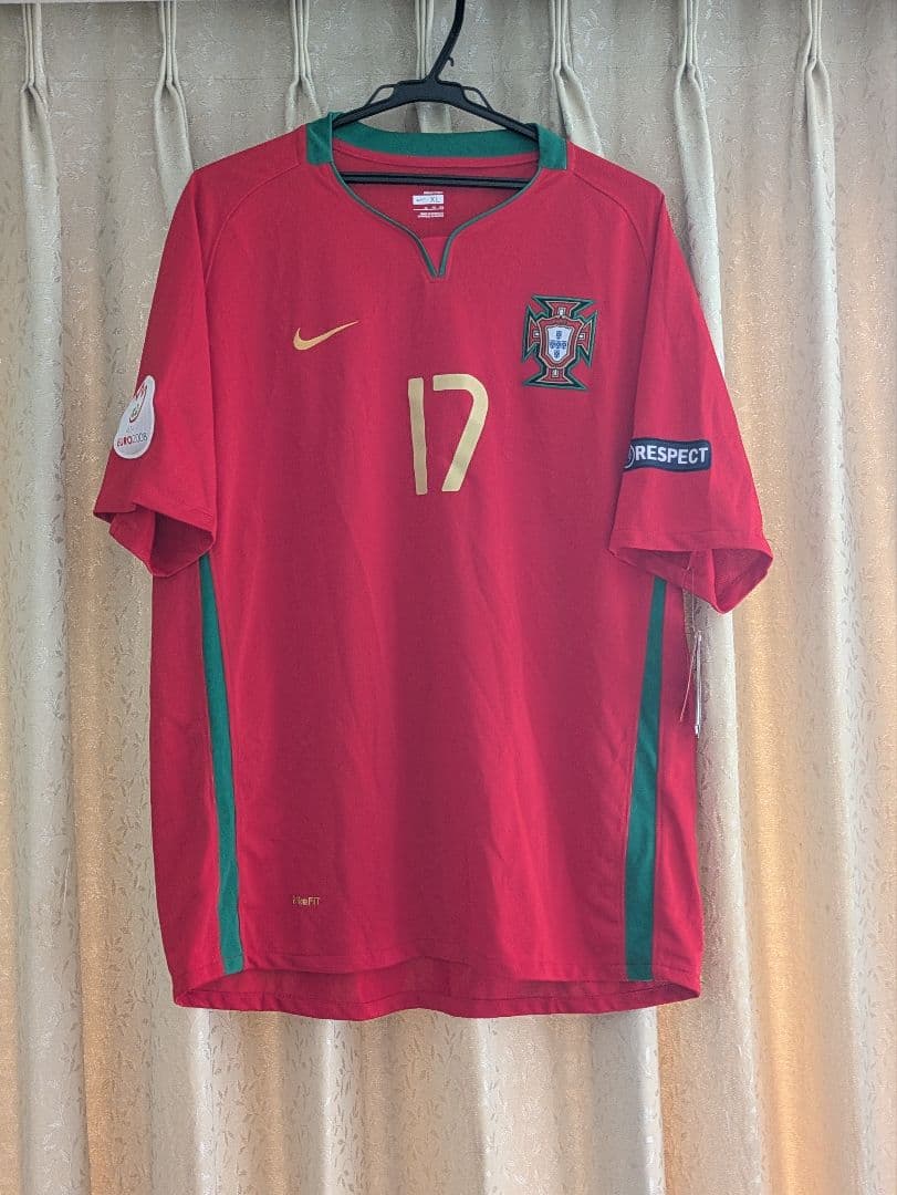 ポルトガル代表 17 XL クアレスマ EURO2008 パッチ、タグ付き
